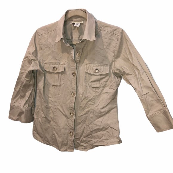 Banana Republic Tops - Banana Republic Original khaki Safari shirt M
